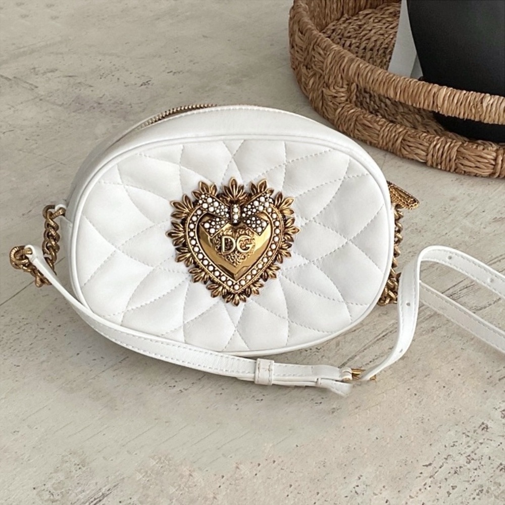 Dolce & Gabbana Sacred Heart Devotion Leather Crossbody Bag